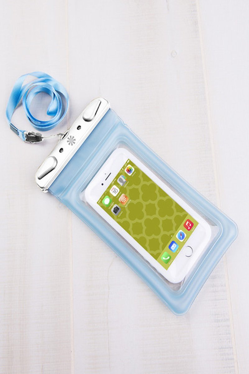dry spell bag in white keeps your phone safe