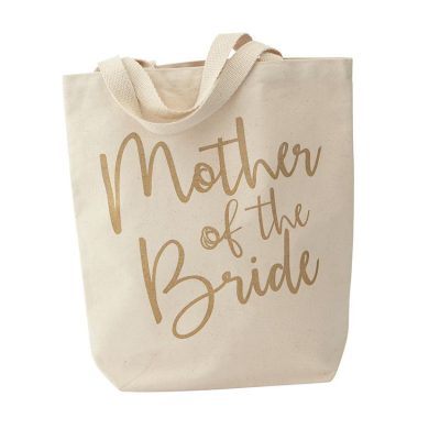 mother of the bride canvas tote